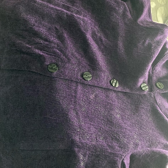 💥SOLD💥 Habitat clothes to live in Gorgeous Purple Textured Swing Jacket - Picture 9 of 9